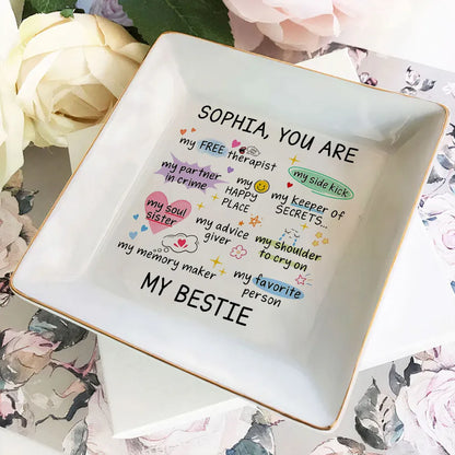 Personalized Jewelry Dish, Favorite Person Design, Unique Creative Gift for Friend