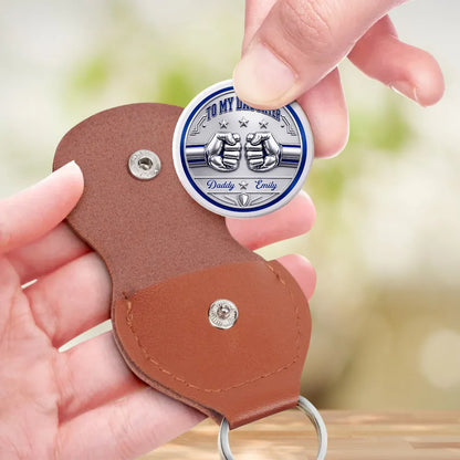 Personalized Pocket Hug with Fist Bump, Proud of You Keepsake, Unique Creative Gift for Son Daughter