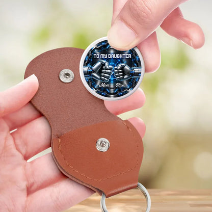 Personalized Pocket Hug, Blue Cyber Robot Design, Unique Creative Gift for Son Daughter