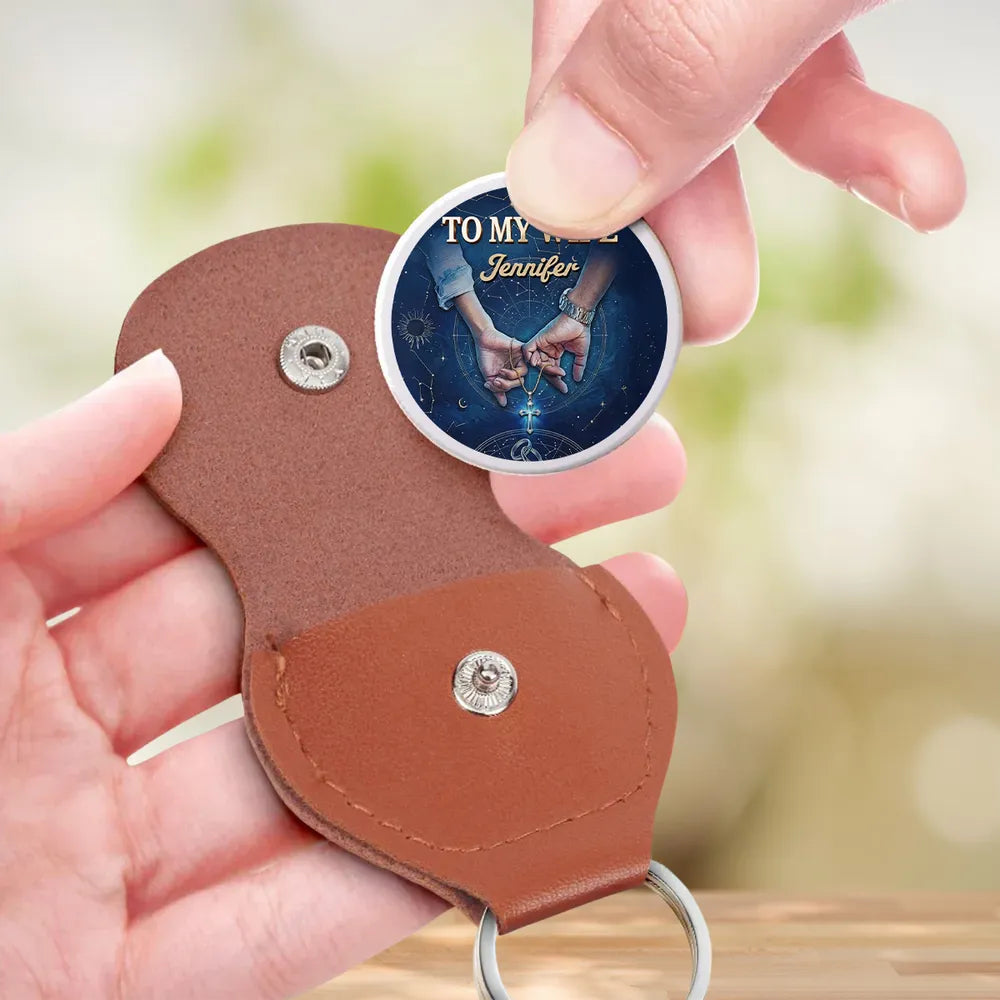 Personalized Pocket Hug with Holding Hands, Starry I Choose You Gift for Wife, Unique Love Token