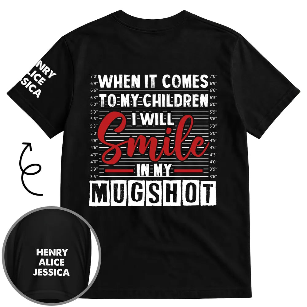 Dual Print Classic Tee With Bold Children Quote, Unique Creative Gift for Mom or Dad