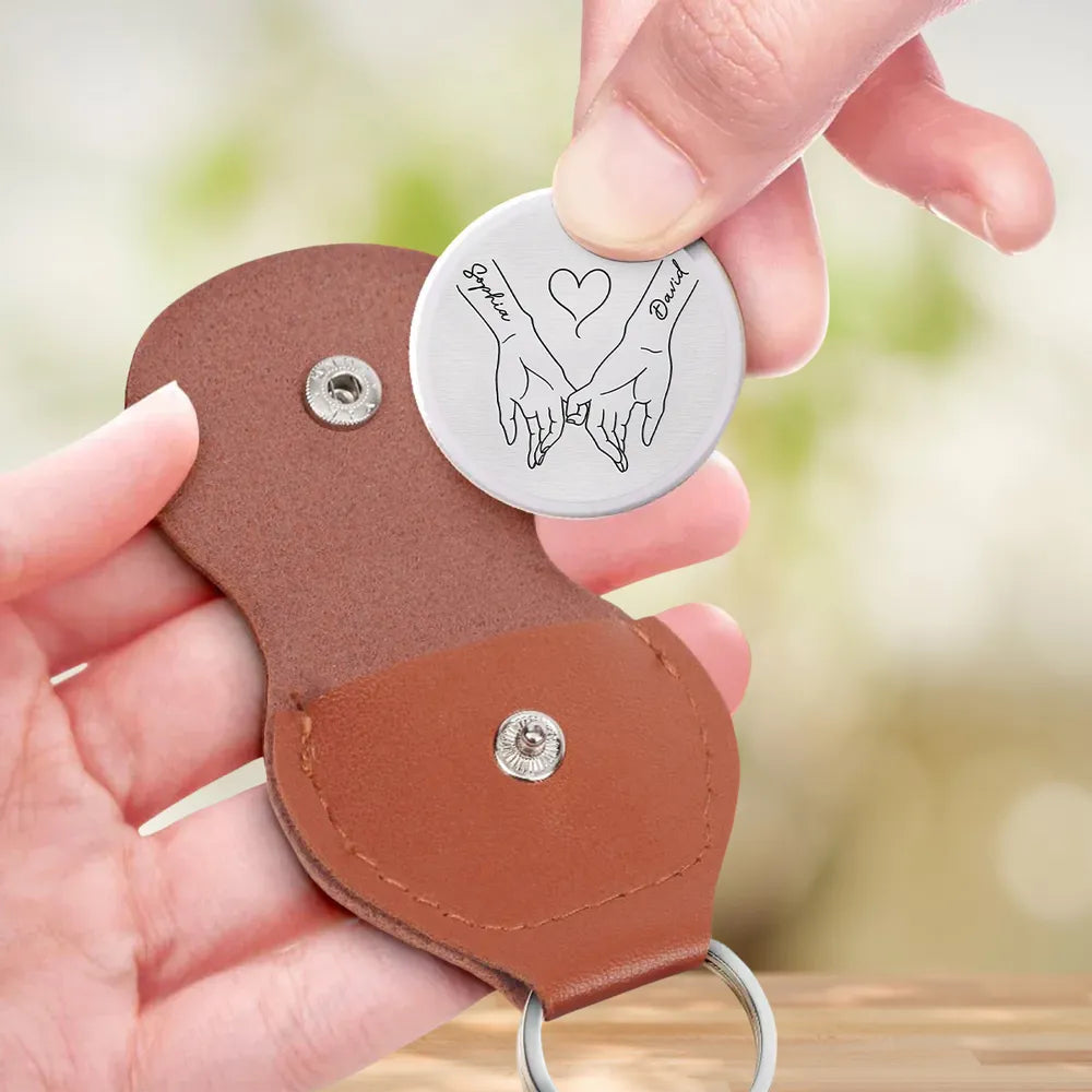 Personalized Pocket Hug, I Choose You Token With Holding Hands, Unique Romantic Gift For Partner