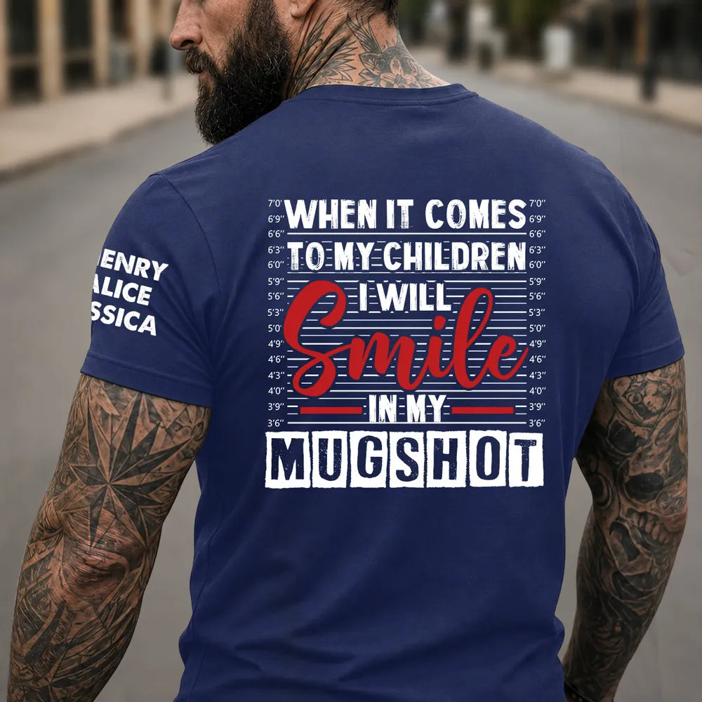 Dual Print Classic Tee With Bold Children Quote, Unique Creative Gift for Mom or Dad