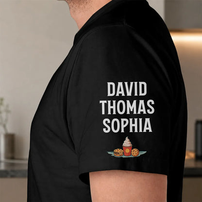 Personalized Dad Tax Dual Print Classic Tee, Skeleton With Fries & Drink, Unique Gift for Dad