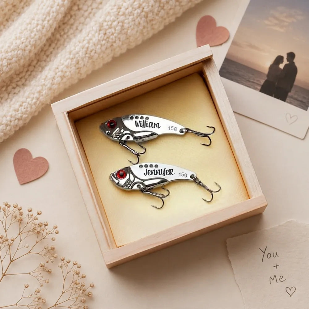 Personalized Fishing Lure With Reely Love Pun, Unique Creative Gift For Husband Anniversary