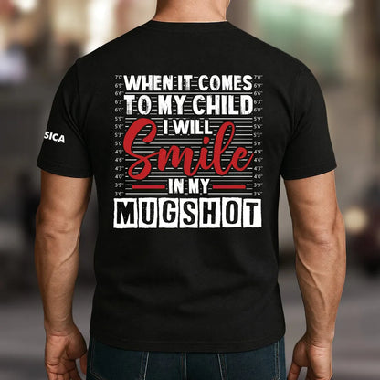 Dual Print Classic Tee With Bold Children Quote, Unique Creative Gift for Mom or Dad