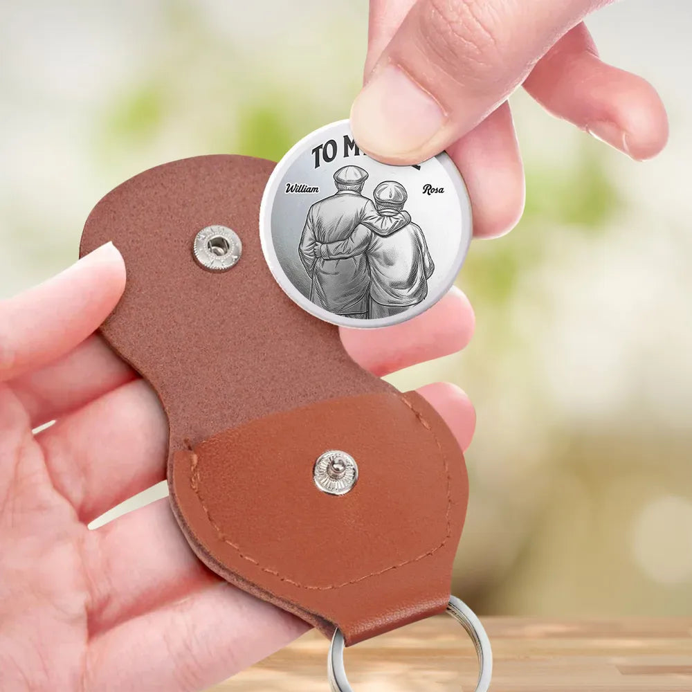 Personalized Pocket Hug with Couple Embrace, Unique Creative Gift for Wife, Romantic Love Token