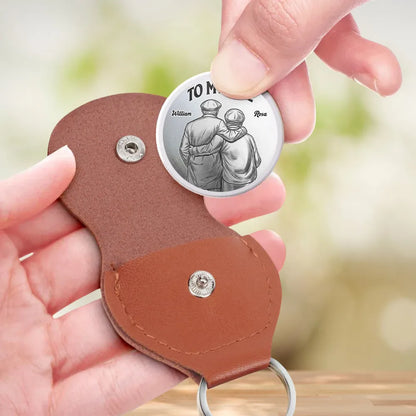 Personalized Pocket Hug with Couple Embrace, Unique Creative Gift for Wife, Romantic Love Token