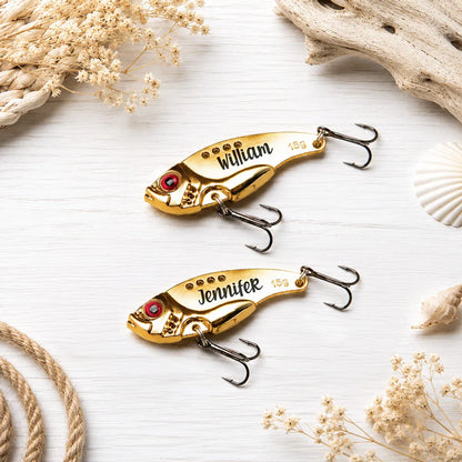 Personalized Fishing Lure With Reely Love Pun, Unique Creative Gift For Husband Anniversary