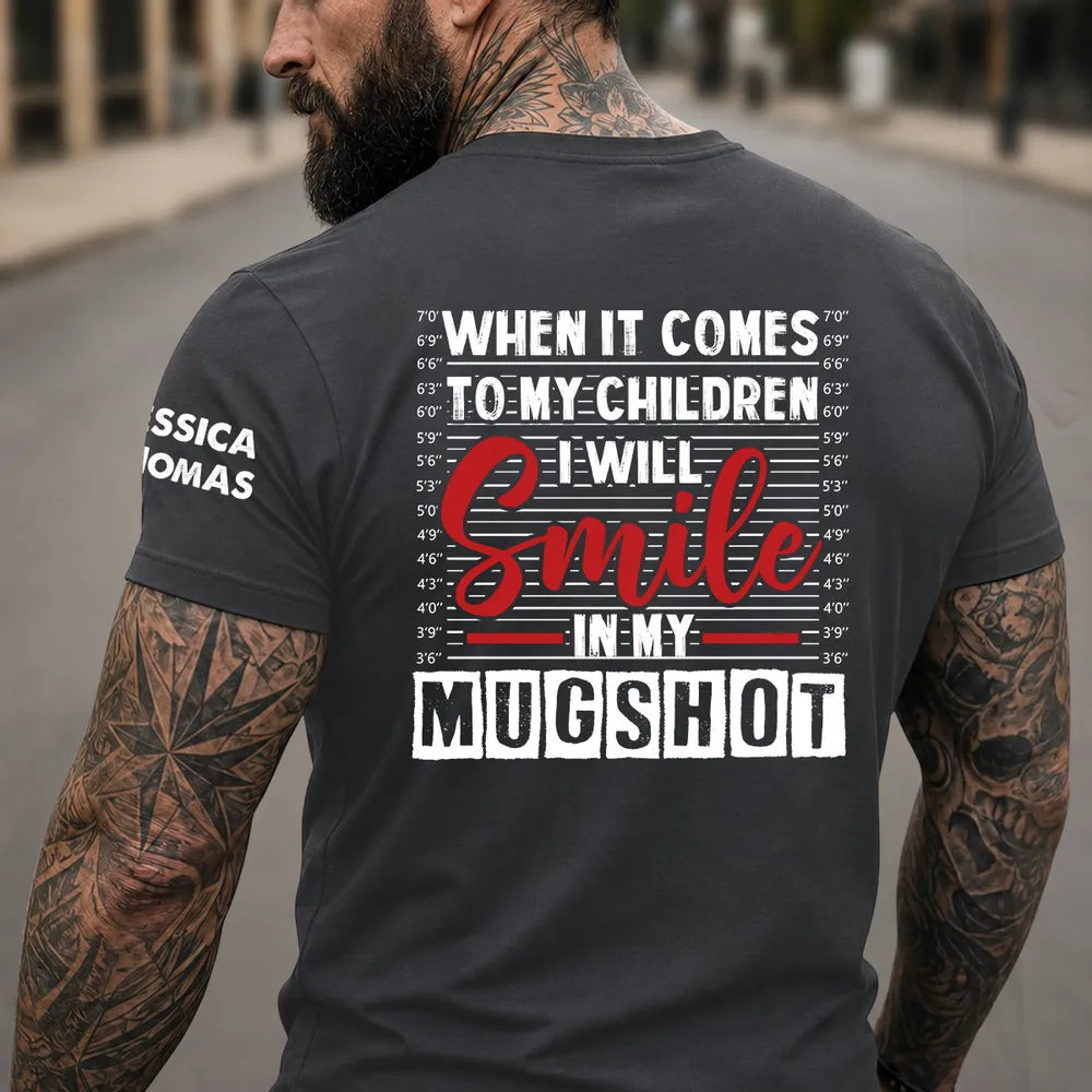 Dual Print Classic Tee With Bold Children Quote, Unique Creative Gift for Mom or Dad
