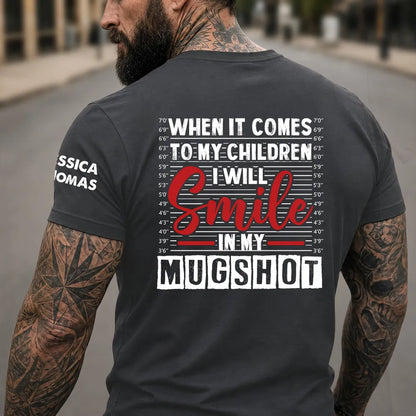 Dual Print Classic Tee With Bold Children Quote, Unique Creative Gift for Mom or Dad