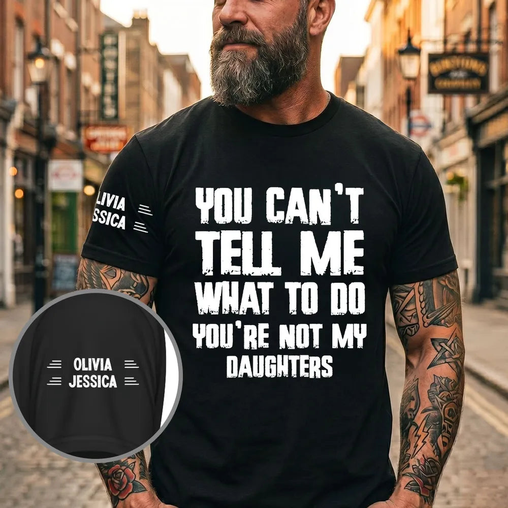 Personalized Dual Print Classic Tee, Bold Granddaughter Quote Shirt, Unique Creative Gift for Grandparents