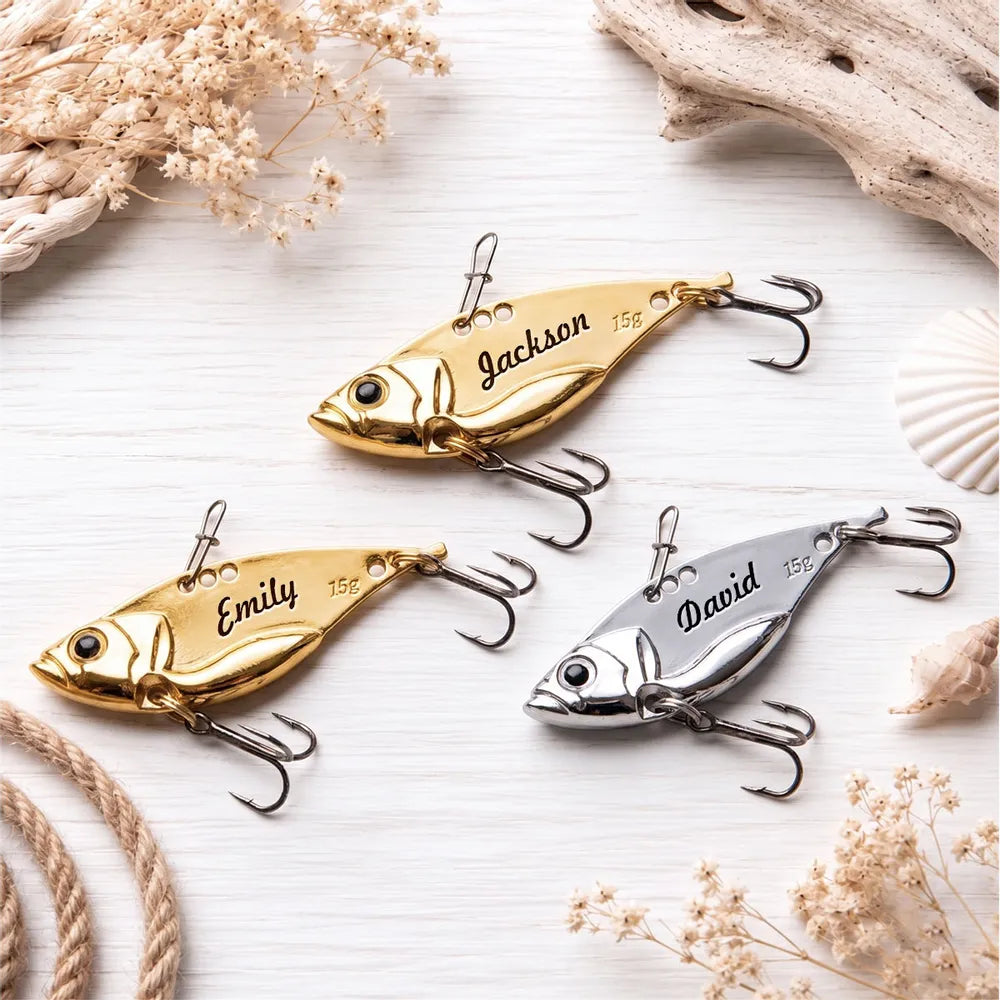 Grandpa's Keepers Stainless Steel Fishing Lure With Gold & Silver Finish, Creative Gift For Dad