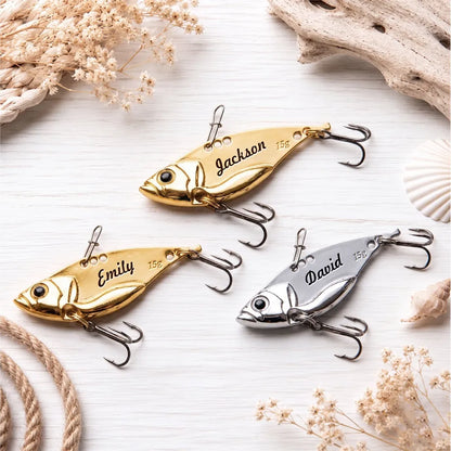 Grandpa's Keepers Stainless Steel Fishing Lure With Gold & Silver Finish, Creative Gift For Dad