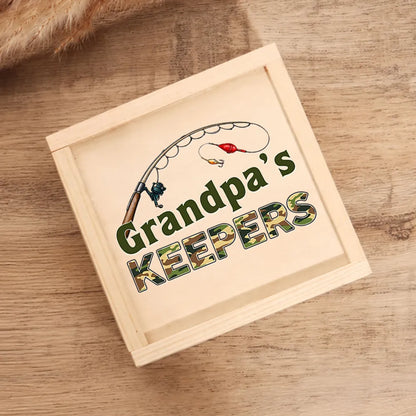 Grandpa's Keepers Stainless Steel Fishing Lure With Gold & Silver Finish, Creative Gift For Dad