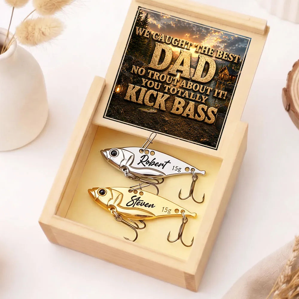 Personalized Fishing Lure with Dad Fishing Pun, Creative Gift for Dad, Outdoor Keepsake