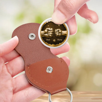 Personalized Pocket Hug with Fist Bump Art, Unique Gift for Son, I Will Always Be There Keepsake