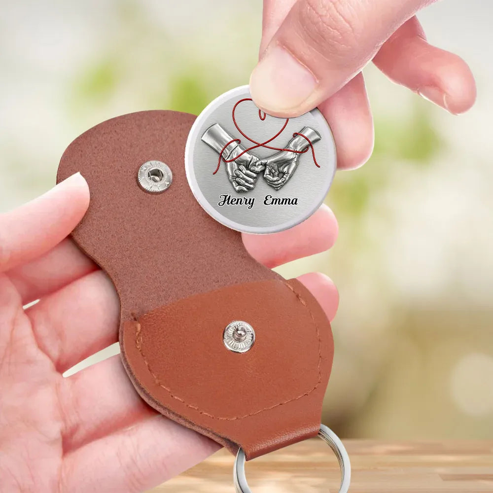 Personalized Pocket Hug with Holding Hands Art, Unique Creative Gift for Partner