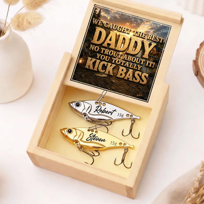 Personalized Fishing Lure with Dad Fishing Pun, Creative Gift for Dad, Outdoor Keepsake