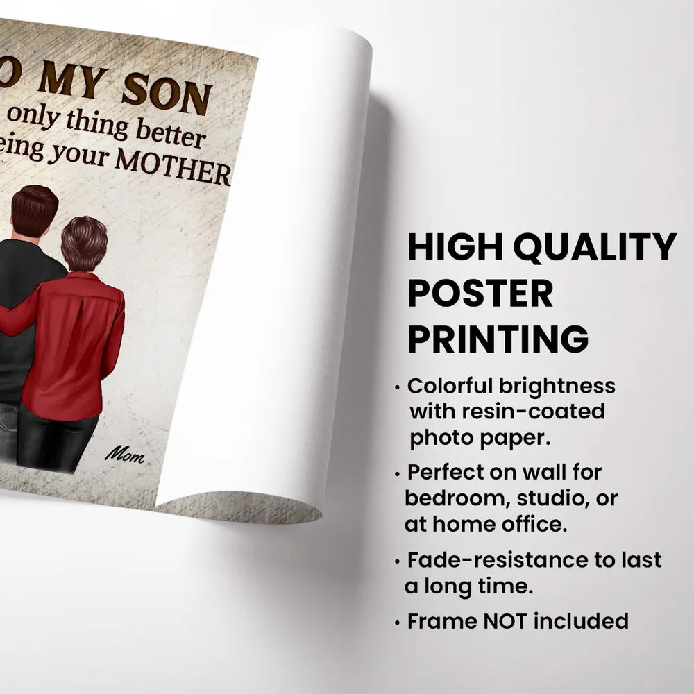 Custom Poster Watching You Be a Dad, Vintage Fist Bump Family Wall Art, Creative Gift for Son