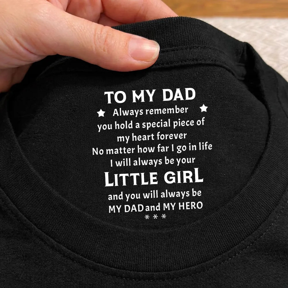 To My Dad Little Boy Message Classic Tee - Personalized Keepsake Gift For Dad That Hits Him Right in the heart