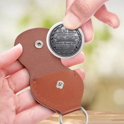Personalized Pocket Hug for Son, Fist Bump Everyday Keepsake, Unique Creative Gift from Dad