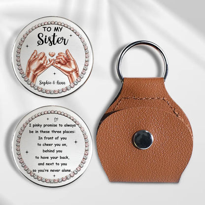 Personalized Pinky Promise Pocket Hug Keepsake, Sweet Sister Gift, A Little Everyday Reminder She Can Carry
