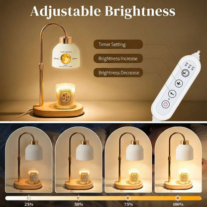Personalized Our Moon Candle Warmer Lamp With Custom Moon Phase, Cozy Bedroom Decor, Unique Anniversary Gift for Couple