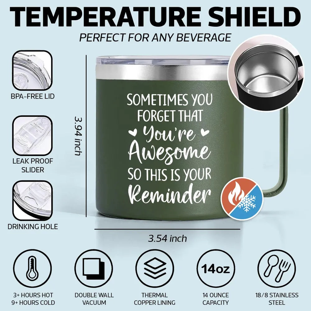 Personalized Stainless Steel Coffee Mug for Dad, Best Dad Ever Fist Bump Design, Unique Father's Day Gift