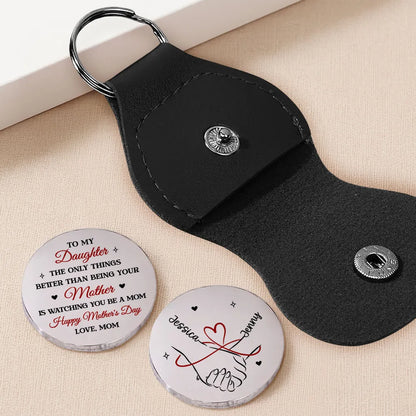 Personalized Pocket Hug Token for Daughter, Motherhood Quote, Happy Mother's Day Keepsake, Unique Gift from Mom