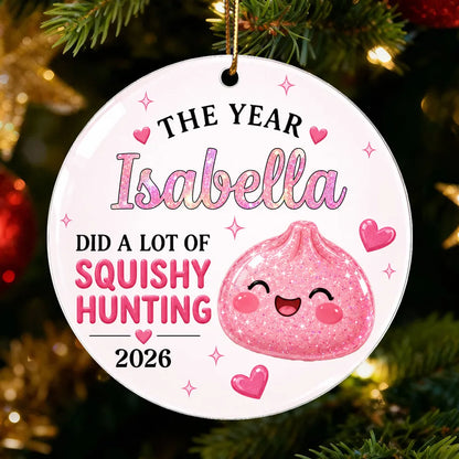 Personalized Acrylic Ornament, Rainbow Dumpling on Christmas Tree, Unique Gift for Kids, Teens & Family