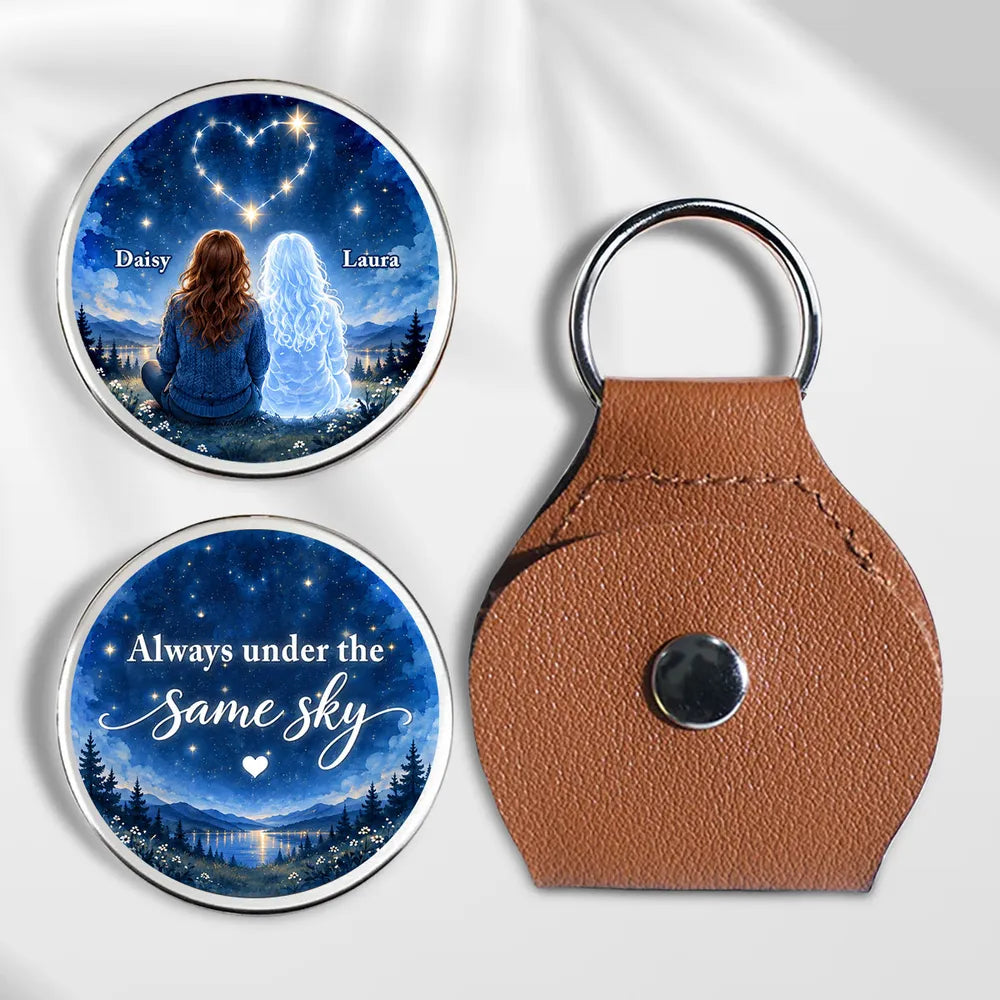 Always Under the Same Sky Personalized Pocket Hug, Friends Beneath the Stars, Creative Gift for Everyday Connection