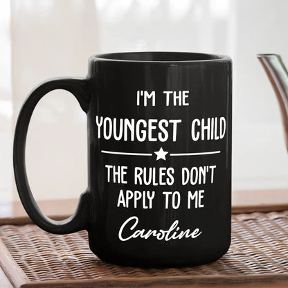 Personalized Full Color Mug with Birth Order Quotes, Siblings Holding Mugs, Unique Gift for Family Coffee Time