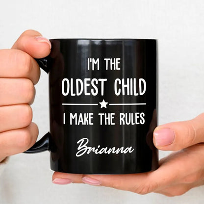 Personalized Full Color Mug with Birth Order Quotes, Siblings Holding Mugs, Unique Gift for Family Coffee Time