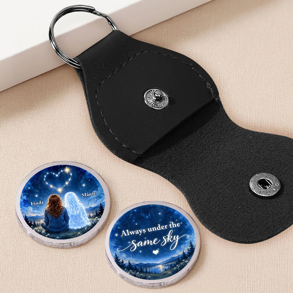 Always Under the Same Sky Personalized Pocket Hug, Friends Beneath the Stars, Creative Gift for Everyday Connection