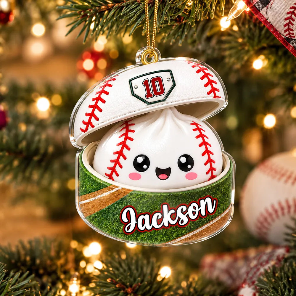 Personalized Acrylic Ornament, Cheerful Soccer Ball in a Gift Box, Creative Gift for Kids and Soccer Players