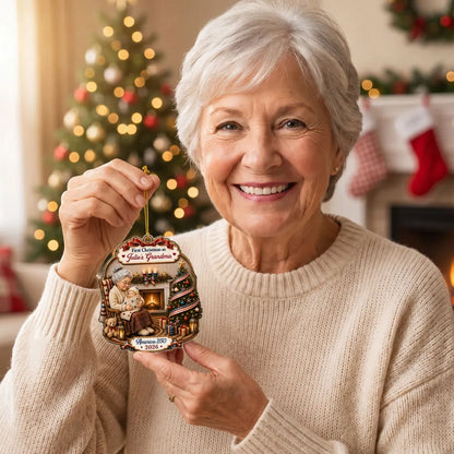 Personalized America 250 Ornament for Grandma, First Christmas 2026 Patriotic Family Gift
