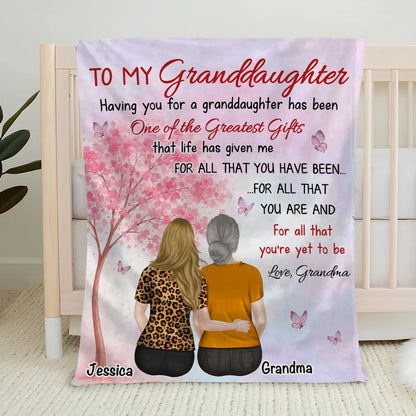 Personalized Daughter and Mom Fleece Blanket, Custom Greatest Gifts Quote, Cozy Unique Gift for Daughter