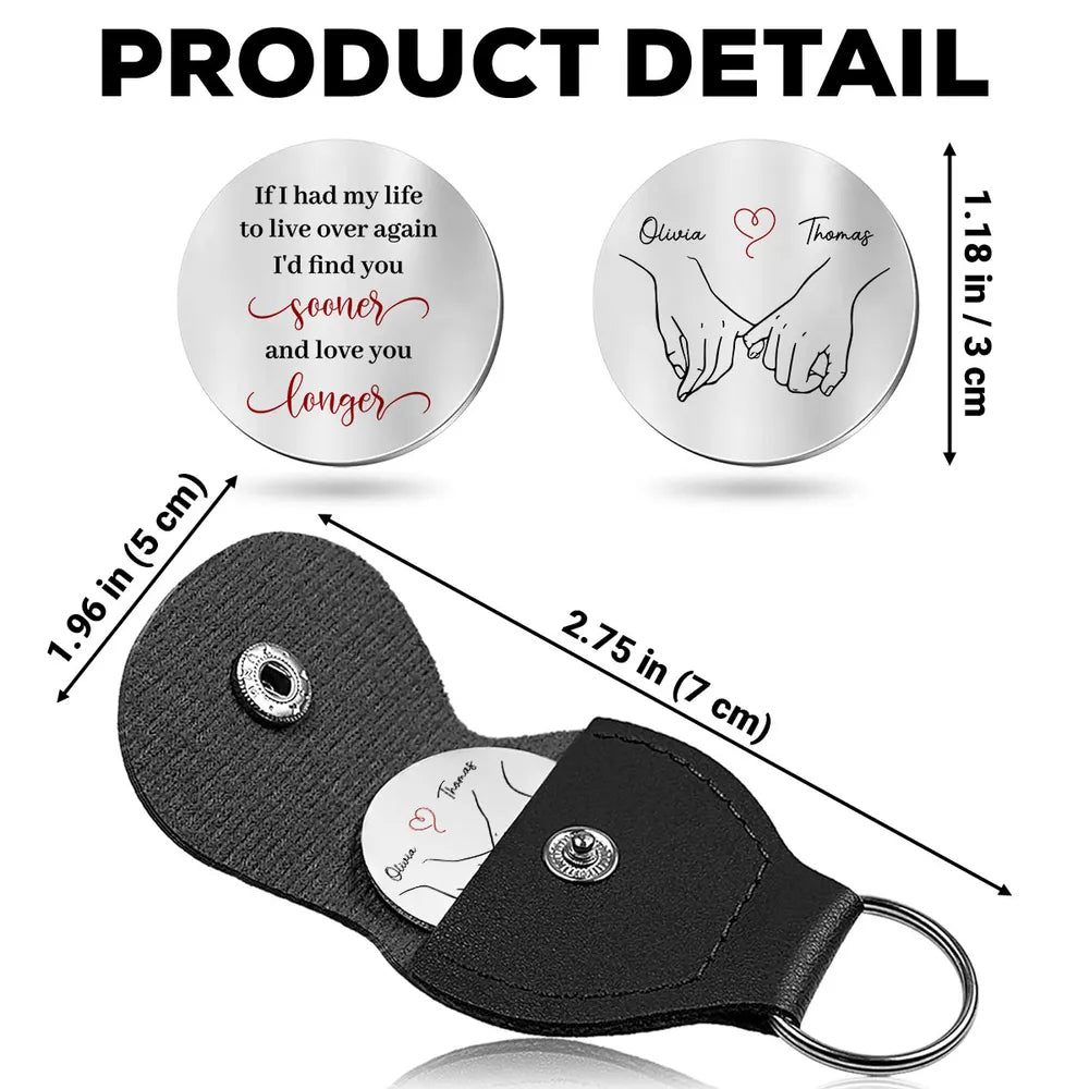 Personalized Pocket Hug With Custom Message and Couple Handholding Ske ...