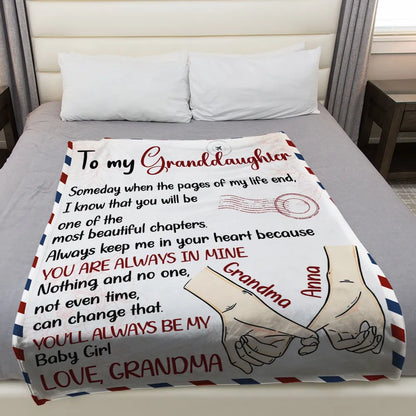 To My Daughter Fleece Blanket, Personalized Custom Throw With Heartfelt Message, Unique Gift From Mom