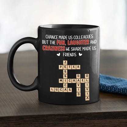 Personalized Full Color Mug for Coworkers – Chance Made Us Colleagues Design, Unique Office Gift for Friends & Coffee Lovers