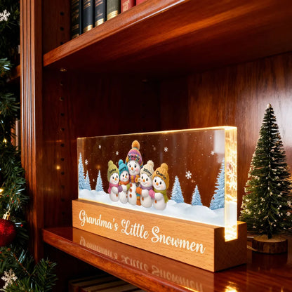 Grandma’s Snow Angels LED Light Plaque – Perfect Christmas Gift to Brighten Grandma’s Home