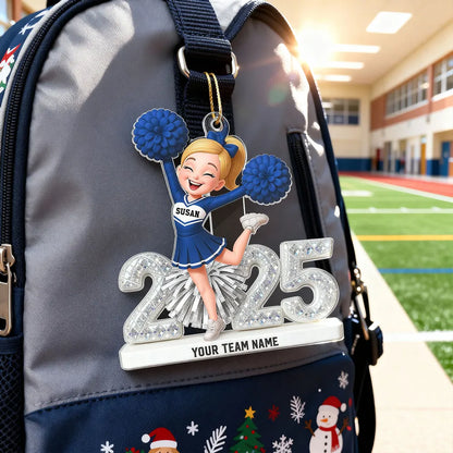 Custom Cheerleader Acrylic Ornament for Christmas Tree
