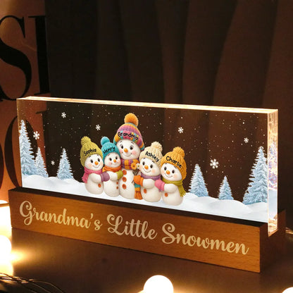 Grandma’s Snow Angels LED Light Plaque – Perfect Christmas Gift to Brighten Grandma’s Home