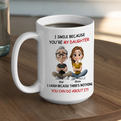 Mug with Mother–Daughter Cartoon, playful message, gift-ready keepsake for coffee or tea, perfect gift for Mom from Daughter