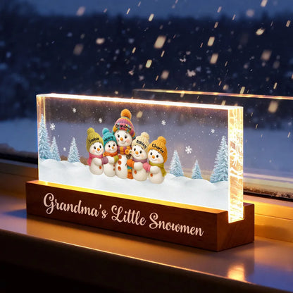 Grandma’s Snow Angels LED Light Plaque – Perfect Christmas Gift to Brighten Grandma’s Home