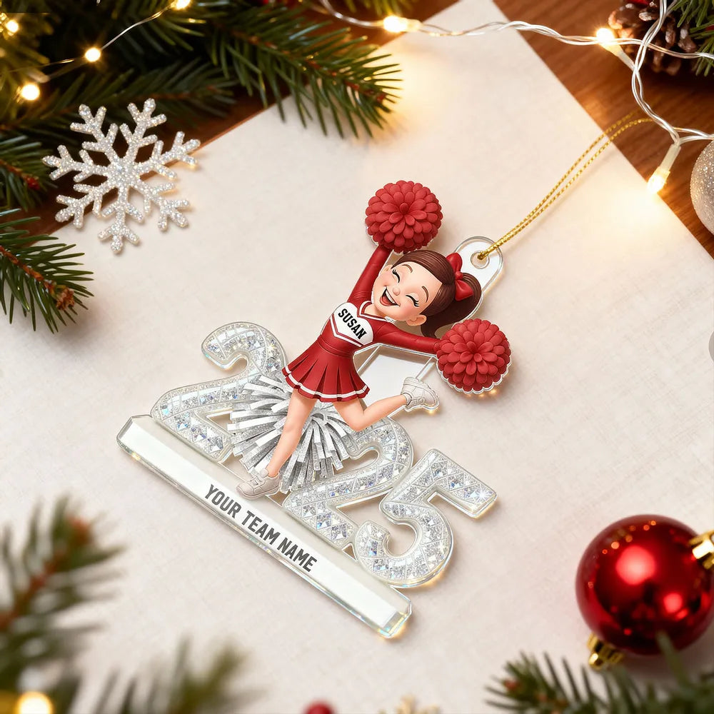 Custom Cheerleader Acrylic Ornament for Christmas Tree – DoyoBest