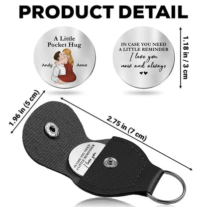 Pocket Hug Token Keychain – Romantic Gift-Ready Keepsake for Couples in Love