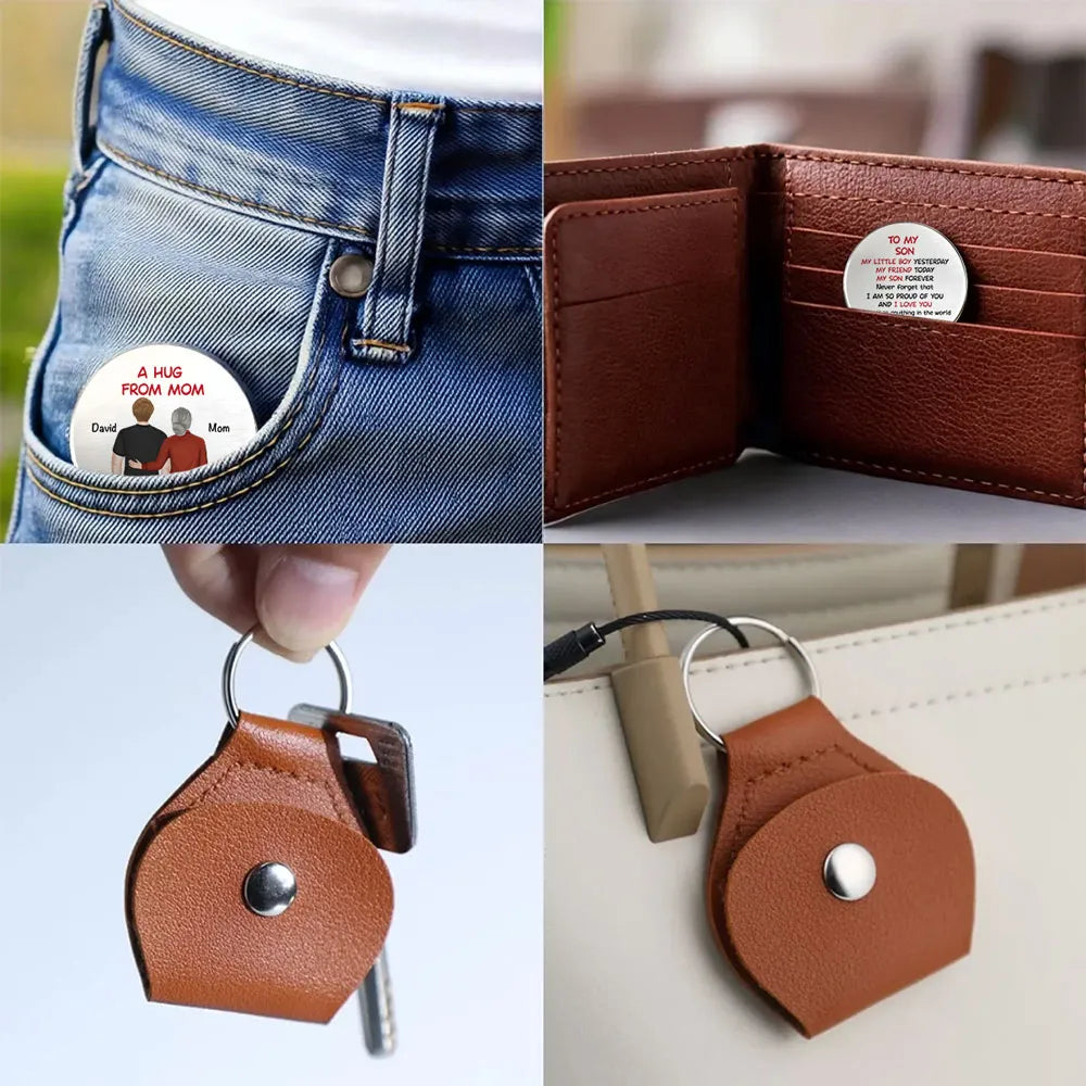 Pocket Hug from Mom to Daughter – A Heartfelt Token of Love, Perfect Gift to Carry Warmth Anywhere