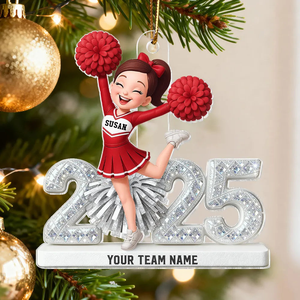 Custom Cheerleader Acrylic Ornament for Christmas Tree – DoyoBest